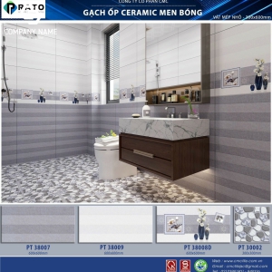 Gạch ốp tường (30x60) PT38007 men bóng